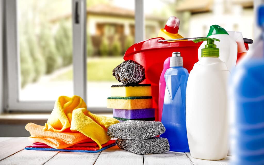 household chemicals illustration